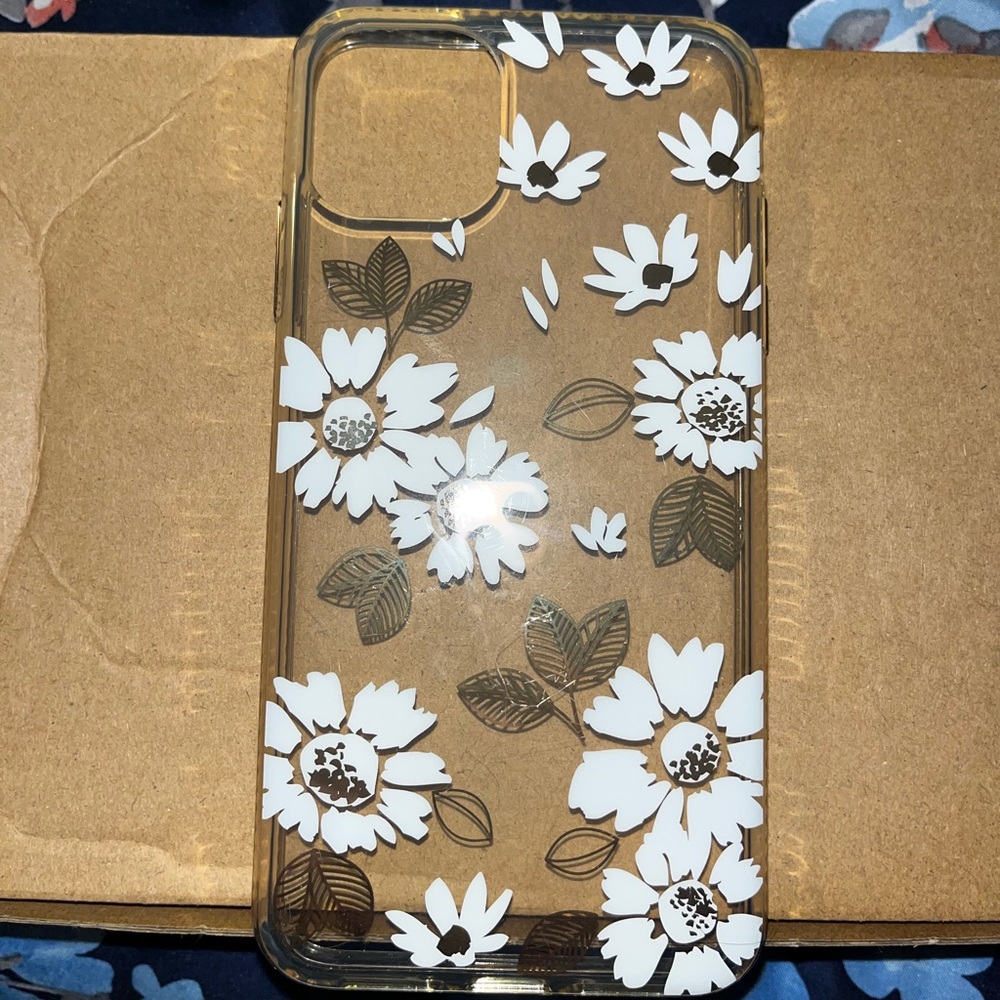 Clear Case with Floral Design for iPhone 11 Pro Max
